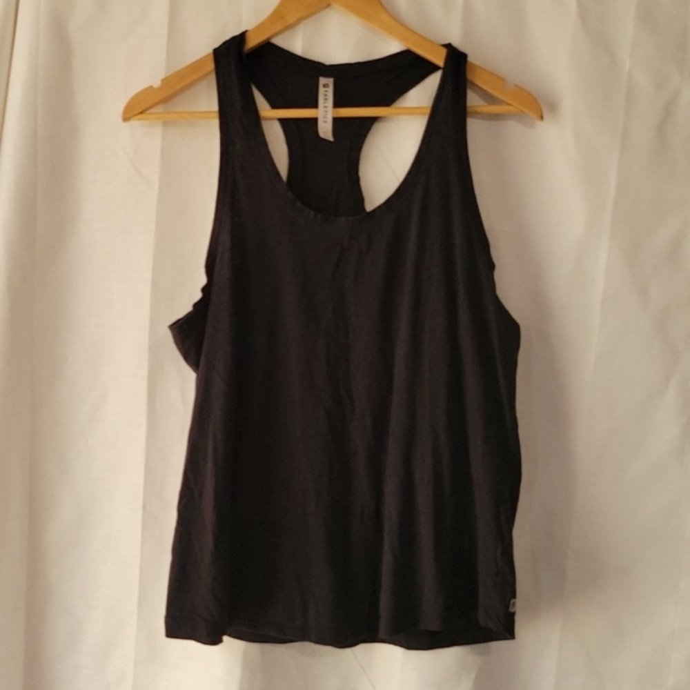 Fabletics Black Racerback Tank Top Womens Extra Large
